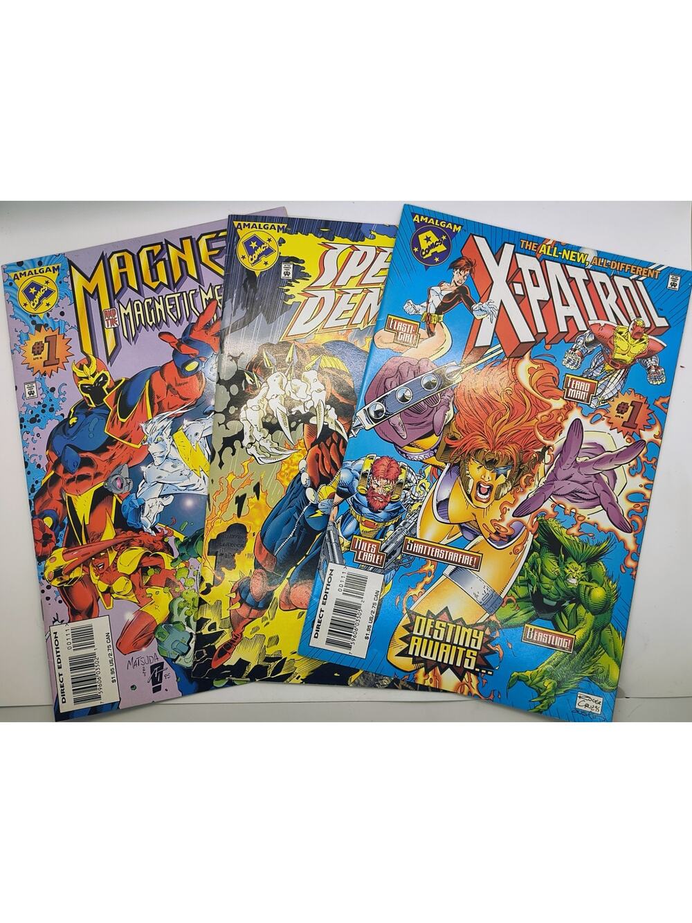Amalgam Comics #1 Lot - Magneto, Speed Demon, X-Patrol - Marvel & DC Crossover